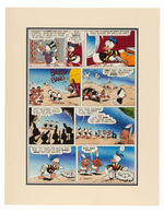 "UNCLE SCROOGE McDUCK: HIS LIFE AND TIMES" BOOK PRODUCTION ART SIGNED BY CARL BARKS & PETER LEDGER.