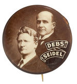 "DEBS/SEIDEL" REAL PHOTO 1912 JUGATE BUTTON.