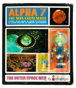 "THE OUTER SPACE MEN BY COLORFORMS ALPHA 7 THE MAN FROM MARS" CARDED "SAMPLE" ACTION FIGURE.