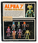 "THE OUTER SPACE MEN BY COLORFORMS ALPHA 7 THE MAN FROM MARS" CARDED "SAMPLE" ACTION FIGURE.