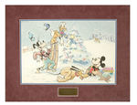 LARGE AND IMPRESSIVE DISNEY CHRISTMAS THEME SPECIALTY ART BY PATRICK BLOCK.