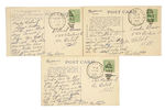 ROY ROGERS HAND WRITTEN POSTCARDS.