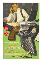 "MATTEL OFFICIAL DETECTIVE SNUB NOSE .38 AND SHOULDER HOLSTER" BOXED.