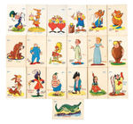 WALT DISNEY CHARACTER POSTCARDS ISSUED BY TOBLERS CHOCOLATE.