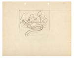 "MICKEY'S FIRE BRIGADE" ORIGINAL ART PAIR FEATURING MICKEY MOUSE & DONALD DUCK.