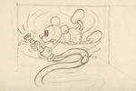 "MICKEY'S FIRE BRIGADE" ORIGINAL ART PAIR FEATURING MICKEY MOUSE & DONALD DUCK.