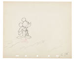 "FANTASIA" PRODUCTION DRAWING FEATURING MICKEY MOUSE AS THE SORCERER'S APPRENTICE.