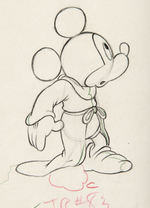 "FANTASIA" PRODUCTION DRAWING FEATURING MICKEY MOUSE AS THE SORCERER'S APPRENTICE.