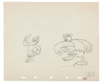 "DUMBO" CROWS ORIGINAL PRODUCTION DRAWING.