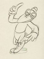 "DUMBO" CROWS ORIGINAL PRODUCTION DRAWING.