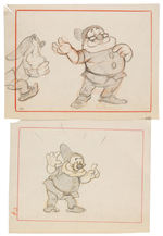 "SNOW WHITE AND THE SEVEN DWARFS" STORYBOARD ORIGINAL ART LOT FEATURING DOC.