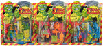 "TOXIC CRUSADERS" SET OF NINE CARDED FIGURES BY PLAYMATES.