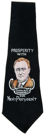 ROOSEVELT COLORFUL 1932 NECKTIE.