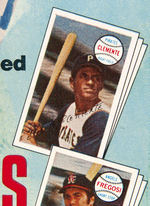 "KELLOGG'S CORN FLAKES" CEREAL BOX PROOF WITH "3-D BASEBALL CARDS" PREMIUM OFFER.