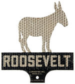 "ROOSEVELT" PAIR OF DONKEY THEME LICENSE PLATES c. 1932-1936.