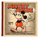 "MICKEY MOUSE BOOK NO. 2" EARLY REPRINT BOOK.