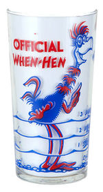 "SEUSS NAVY-OFFICIAL WHEN-HEN" ESSO GAS PREMIUM GLASS.