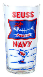 "SEUSS NAVY-OFFICIAL WHEN-HEN" ESSO GAS PREMIUM GLASS.