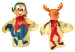 "ROCKY & BULLWINKLE" EARLY PUPPET PAIR.