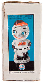 "MR. MET" BOXED BOBBING HEAD/BANK.