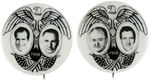 PAIR OF SCARCE 1968 JUGATE BUTTONS FEATURING NIXON/AGNEW AND HUMPHREY/MUSKIE.