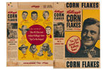 "KELLOGG'S CORN FLAKES" FLATTENED CEREAL BOX WITH SUPERMAN & HOWDY DOODY.