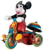 MICKEY MOUSE WIND-UP TRICYCLE BY LINE MAR.