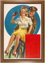 F. SANDS BRUNNER ORIGINAL SODA ADVERTISING ART.