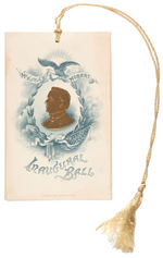 "McKINLEY/HOBART INAUGURAL BALL" EVENTS FOLDER WITH CORD.