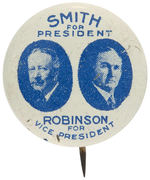 “SMITH FOR PRESIDENT/ROBINSON FOR VICE PRESIDENT” SCARCE LITHO JUGATE.