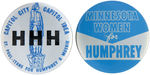 PAIR OF SCARCE MINNESOTA HUMPHREY BUTTONS.