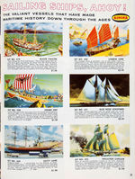 AURORA MODEL SHIP DEALER DISPLAY LOT OF FOUR WITH TWO CATALOGS.