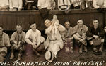 "NINTH ANNUAL TOURNAMENT UNION PRINTERS' NATIONAL BASEBALL LEAGUE" 1916 FRAMED PANORAMIC PHOTO.