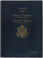 TRUMAN-BARKLEY 1949 LIMITED EDITION INAUGURATION BOOK PLUS EXTRAS.