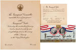 TRUMAN-BARKLEY 1949 LIMITED EDITION INAUGURATION BOOK PLUS EXTRAS.