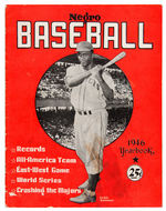 ”NEGRO BASEBALL 1946 YEARBOOK” WITH JACKIE ROBINSON COVER.