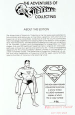 "THE ADVENTURES OF SUPERMAN COLLECTING" 50TH ANNIVERSARY LIMITED EDITION SIGNED HARDCOVER.