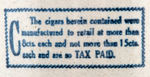 CROCK FOR "BRING BACK BEER" CIGARS "EVERY PUFF GIVES PROHIBITION A REBUFF."