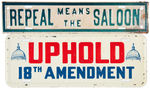 ANTI-REPEAL PAIR OF METAL LICENSE PLATES c. 1932.