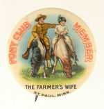 FARM PUBLICATION CLUB MEMBER'S BUTTON.