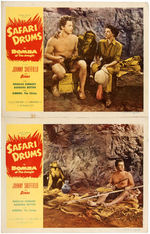 "BOMBA OF THE JUNGLE" LOBBY CARD SETS.