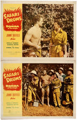 "BOMBA OF THE JUNGLE" LOBBY CARD SETS.