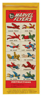 “MARVEL FLYERS” TOPPS SUPERHERO GLIDERS NEAR SET.