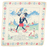 VAN BEUREN STUDIO “AESOP’S FABLES” LOT OF EIGHT HANKIES.