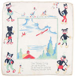 VAN BEUREN STUDIO “AESOP’S FABLES” LOT OF EIGHT HANKIES.