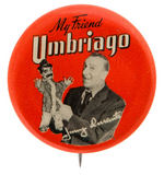 JIMMY DURANTE “UMBRIAGO” BOXED HAND PUPPET.