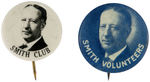 “SMITH CLUB” AND “SMITH VOLUNTEERS” BUTTON PAIR.