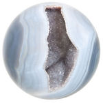 AGATE POLISHED GEODE SPHERE.