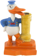 VERY RARE DONALD DUCK BISQUE TOOTHBRUSH HOLDER.