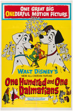 "ONE HUNDRED AND ONE DALMATIANS" MOVIE POSTER.